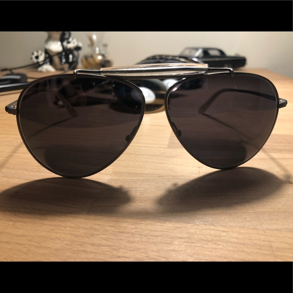 Bottega Venetia Aviator, Titanium, Sunglasses